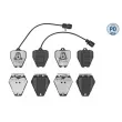 Jeu de 4 plaquettes de frein avant MEYLE 025 214 5218/PD - Visuel 1