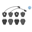 Jeu de 4 plaquettes de frein avant MEYLE 025 214 5218/W - Visuel 1