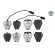 Jeu de 4 plaquettes de frein avant MEYLE 025 214 5418/PD - Visuel 1