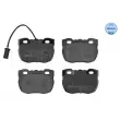 Jeu de 4 plaquettes de frein avant MEYLE 025 214 5918/W - Visuel 1