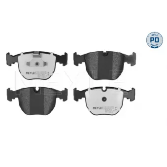 Jeu de 4 plaquettes de frein avant MEYLE 025 214 8619/PD
