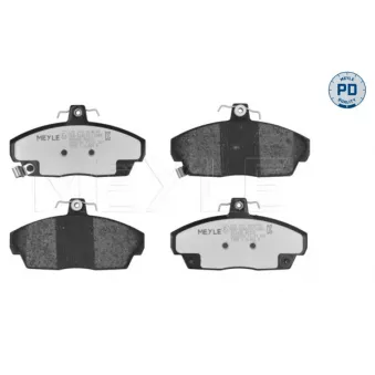 Jeu de 4 plaquettes de frein avant MEYLE 025 215 1518/PD