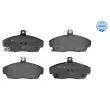 Jeu de 4 plaquettes de frein avant MEYLE 025 215 1518/W - Visuel 1