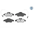 Jeu de 4 plaquettes de frein avant MEYLE 025 215 7620/PD - Visuel 1