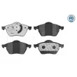 Jeu de 4 plaquettes de frein avant MEYLE 025 216 2419/PD - Visuel 1