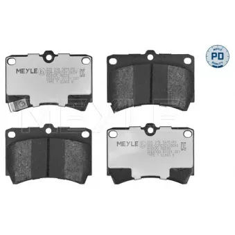 Jeu de 4 plaquettes de frein avant MEYLE 025 216 5415/PD