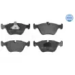 Jeu de 4 plaquettes de frein avant MEYLE 025 216 7720 - Visuel 1