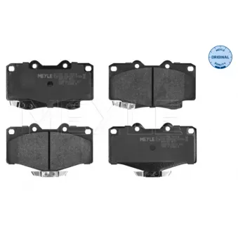 Jeu de 4 plaquettes de frein avant MEYLE 025 216 7915/W