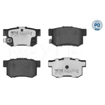 Jeu de 4 plaquettes de frein arrière MEYLE 025 217 1914/PD