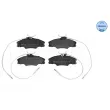 Jeu de 4 plaquettes de frein avant MEYLE 025 217 2419/W - Visuel 1