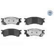 Jeu de 4 plaquettes de frein avant MEYLE 025 217 5416/PD - Visuel 1