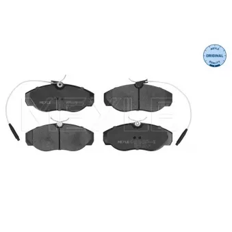 Jeu de 4 plaquettes de frein avant MEYLE 025 217 9719/W