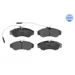 Jeu de 4 plaquettes de frein avant MEYLE 025 217 9919/W - Visuel 1
