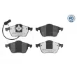 Jeu de 4 plaquettes de frein avant MEYLE 025 218 4919/PD - Visuel 1