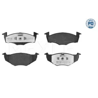 Jeu de 4 plaquettes de frein avant MEYLE 025 218 6617/PD