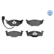 Jeu de 4 plaquettes de frein avant MEYLE 025 218 6817/W - Visuel 1