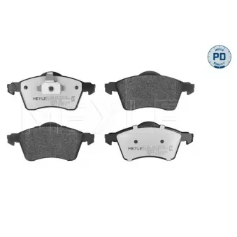 Jeu de 4 plaquettes de frein avant MEYLE 025 218 8319/PD