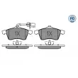 Jeu de 4 plaquettes de frein avant MEYLE 025 218 8519/PD - Visuel 2