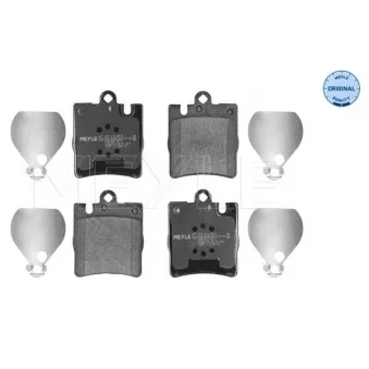 Jeu de 4 plaquettes de frein arrière MEYLE 025 218 9915