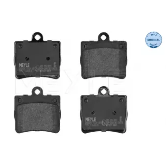 Jeu de 4 plaquettes de frein arrière MEYLE 025 219 0015
