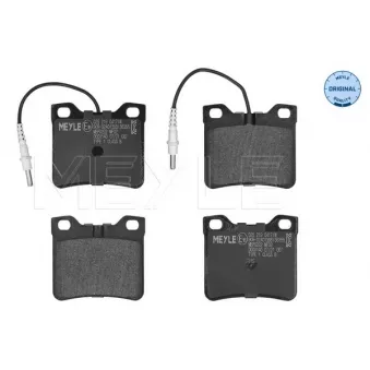 Jeu de 4 plaquettes de frein arrière MEYLE 025 219 0417/W