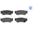 Jeu de 4 plaquettes de frein avant MEYLE 025 219 0715/W - Visuel 1