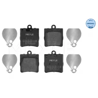 Jeu de 4 plaquettes de frein arrière MEYLE 025 219 1915