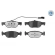 Jeu de 4 plaquettes de frein avant MEYLE 025 219 3017/PD - Visuel 1