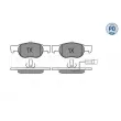 Jeu de 4 plaquettes de frein avant MEYLE 025 219 3017/PD - Visuel 3
