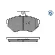 Jeu de 4 plaquettes de frein avant MEYLE 025 219 4516/PD - Visuel 2