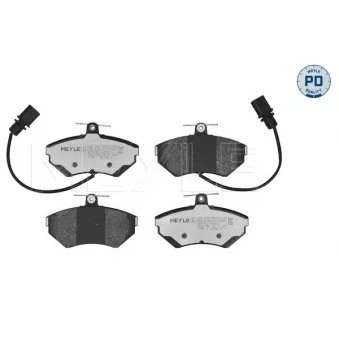 Jeu de 4 plaquettes de frein avant MEYLE 025 219 4519-1/PD