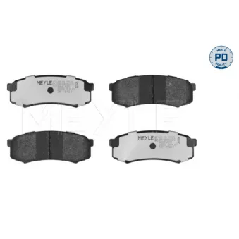 Jeu de 4 plaquettes de frein arrière MEYLE 025 219 4715/PD