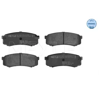 Jeu de 4 plaquettes de frein arrière MEYLE 025 219 4715/W
