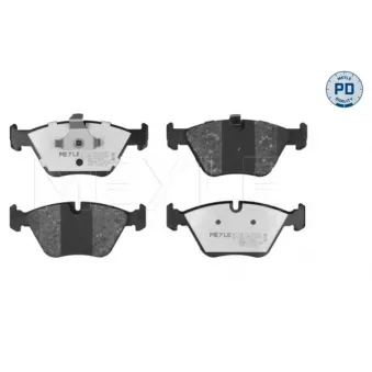 Jeu de 4 plaquettes de frein avant MEYLE 025 219 9020/PD