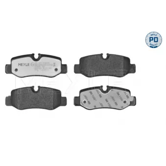 Jeu de 4 plaquettes de frein arrière MEYLE 025 221 0118/PD