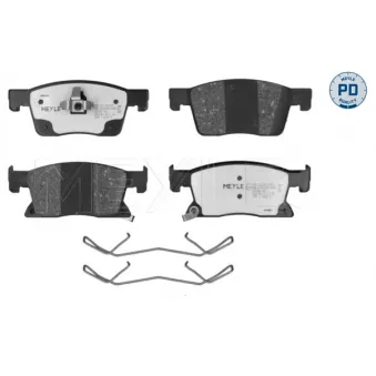 Jeu de 4 plaquettes de frein avant MEYLE 025 223 4519/PD