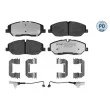 Jeu de 4 plaquettes de frein avant MEYLE 025 224 2020/PD - Visuel 1