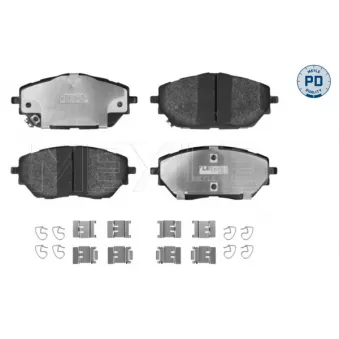 Jeu de 4 plaquettes de frein avant MEYLE 025 227 8218/PD
