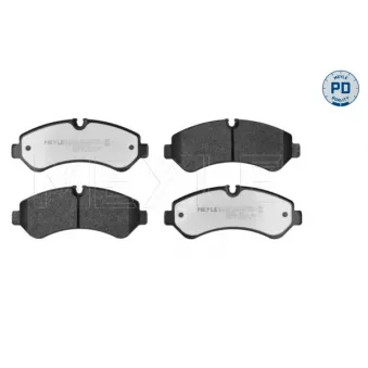 Jeu de 4 plaquettes de frein arrière MEYLE 025 227 9120/PD