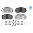 Jeu de 4 plaquettes de frein avant MEYLE 025 229 4419/PD - Visuel 1