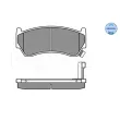 Jeu de 4 plaquettes de frein avant MEYLE 025 230 0415/W - Visuel 3