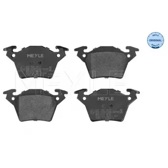 Jeu de 4 plaquettes de frein arrière MEYLE 025 230 2017