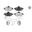 Jeu de 4 plaquettes de frein avant MEYLE 025 230 4218/PD - Visuel 1