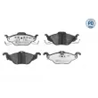 Jeu de 4 plaquettes de frein avant MEYLE 025 230 6317/PD - Visuel 1