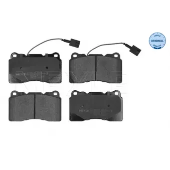 Jeu de 4 plaquettes de frein avant MEYLE 025 230 9216/W