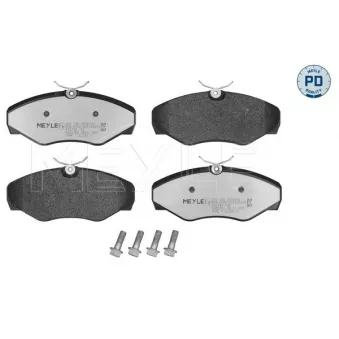 Jeu de 4 plaquettes de frein avant MEYLE 025 230 9918/PD