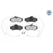 Jeu de 4 plaquettes de frein avant MEYLE 025 231 2419/PD - Visuel 1