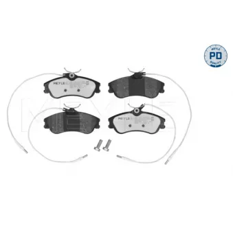 Jeu de 4 plaquettes de frein avant MEYLE 025 231 2419/PD