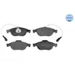 Jeu de 4 plaquettes de frein avant MEYLE 025 231 4119/W - Visuel 1