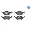 Jeu de 4 plaquettes de frein avant MEYLE 025 231 5419 - Visuel 1